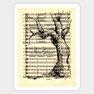 Handel Water Music Tree #1 Sticker
